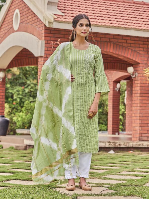 Ft Coral Vol 01 Fancy Rayon Kurti With Pant And Dupatta Collection